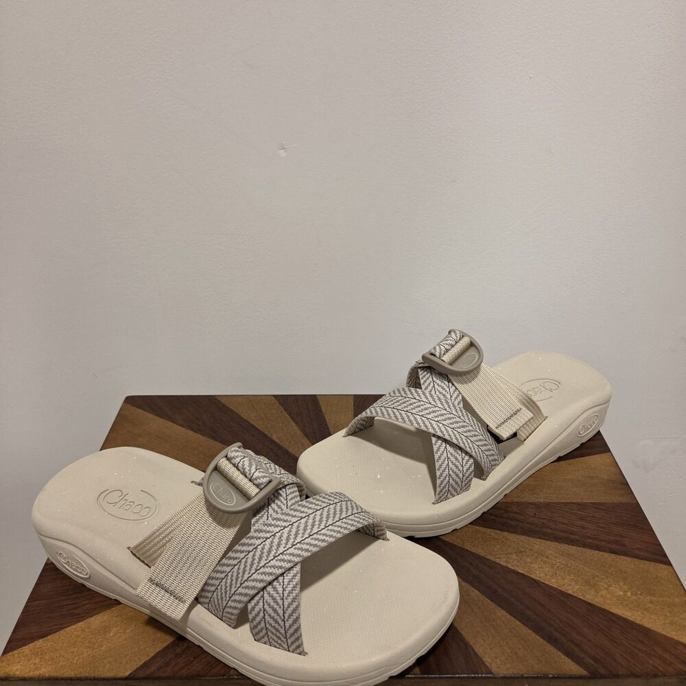Chaco CushZ Extra Cushioned Slides Sandals Open Toe Casual Outdoors 11 Womens
